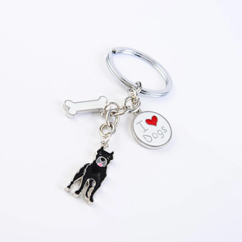 Cane Corso dog брелки для мужчин и женщин Серебряный цвет металлическая подвеска для собаки из сплава сумка Шарм автомобильный брелок держатель брелок
