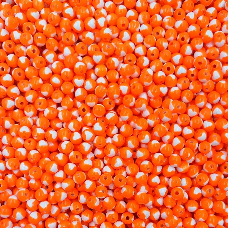 Распродажа 100 шт. 8 мм красивый узор с изображением сердца сделай сам браслеты