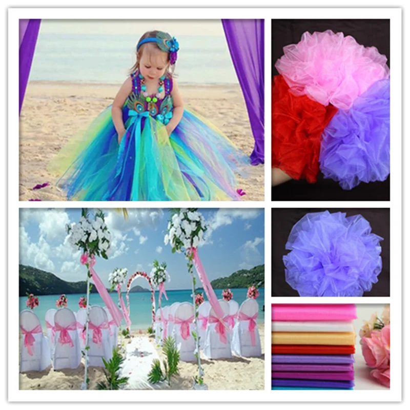 Романтическое украшение для занавесок из органзы на свадьбу день рождения