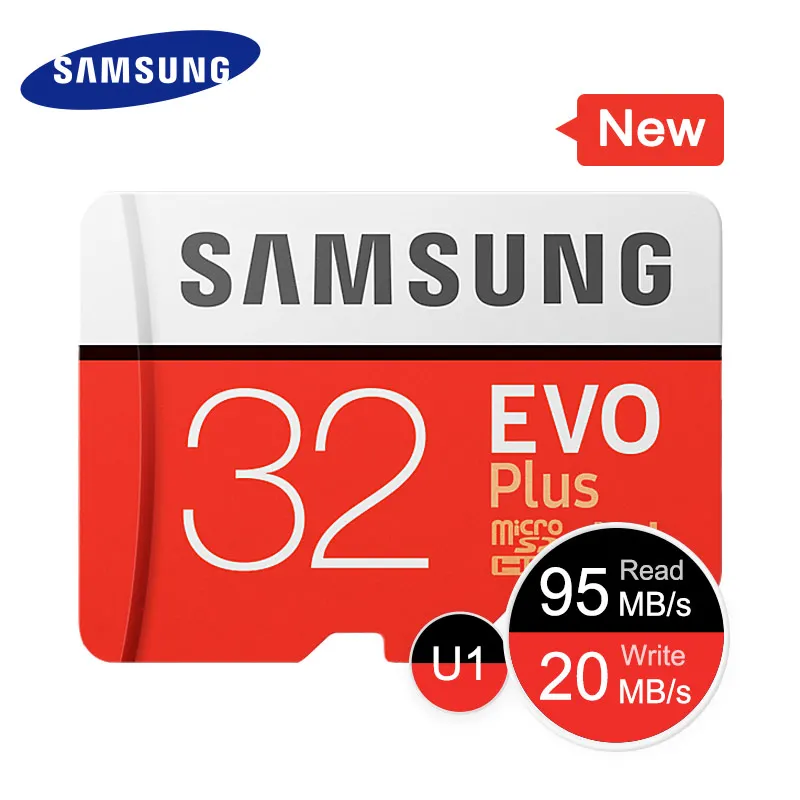 Samsung карты памяти evo плюс 128 ГБ 64 ГБ 32 ГБ 16 ГБ sdhc sdxc micro sd класса evo+ evo class 10 с10 максимальная скорость 80 м/с карта памяти микро сд для телефона карта памяти micro sd карта памяти для телефона