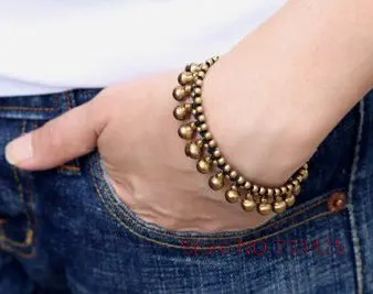 Бесплатная доставка! Браслет колокольчик Капля воды ручной работы тканый Воск