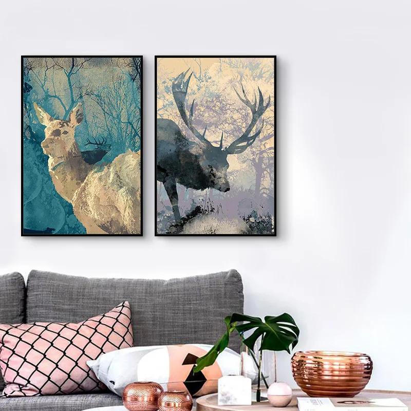 Modern A4 Art Print Poster Nordic Minimalist Wall Picture Cartoon Fish lighthouse Canvas Painting Kids Room Home Decor posters | Дом и сад