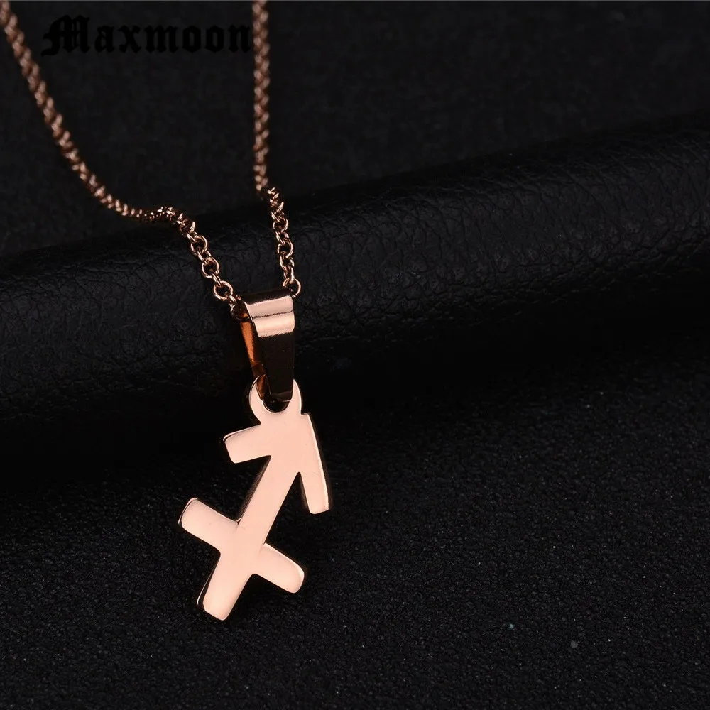 Ювелирные изделия Maxmoon высокого качества со знаками Зодиака Ожерелья стрельцом и