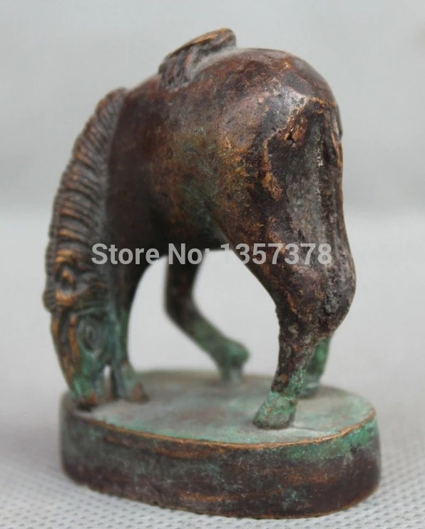 Shitou 00580 55 мм Китайской династии Бронзовый Знак Год Hors Dynasty императорская Печать