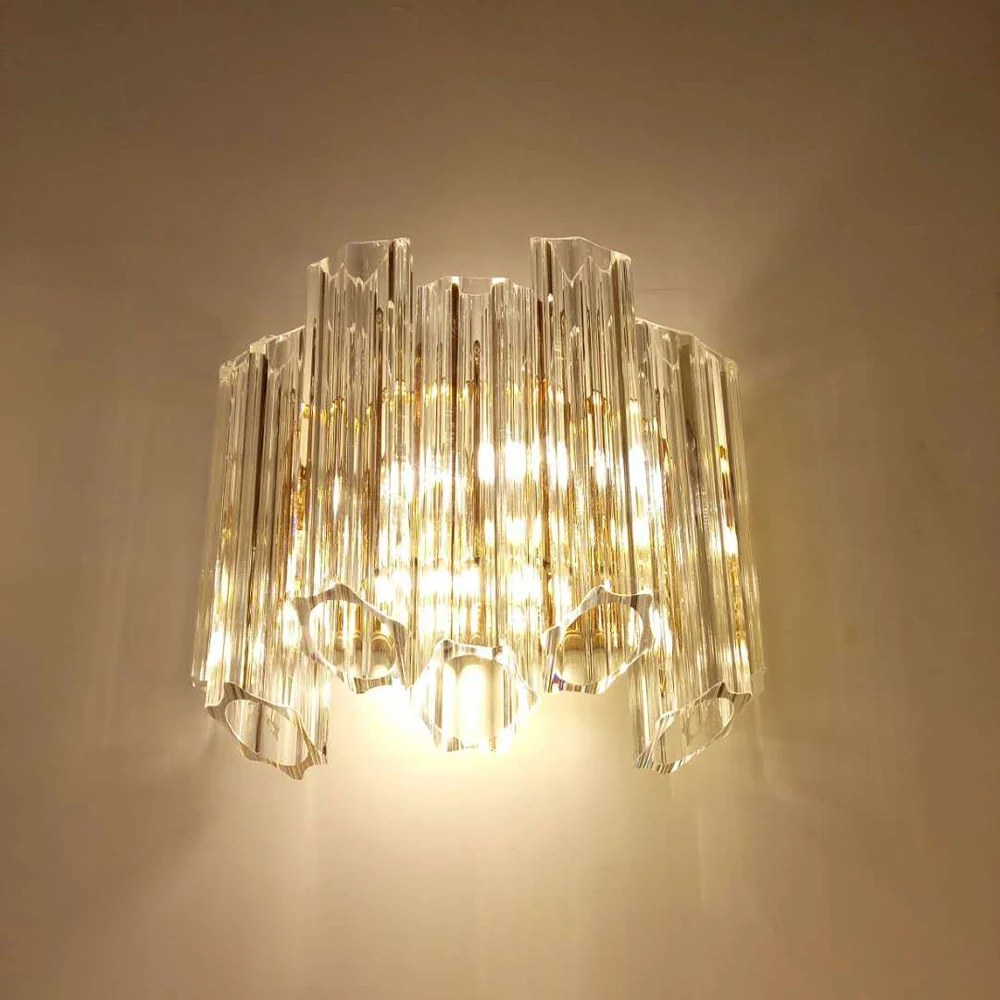 New Design Wall Sconce Modern LED Light AC110V 220V Gold Wandlamp Living Room Bedroom Decoration | Лампы и освещение