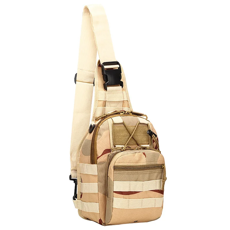 Desert Camo Военная нагрудная Сумка Molle, водонепроницаемая нейлоновая камуфляжная повседневная мужская сумка через плечо, многофункциональная сумка для путешествий - Цвет: Desert Camo