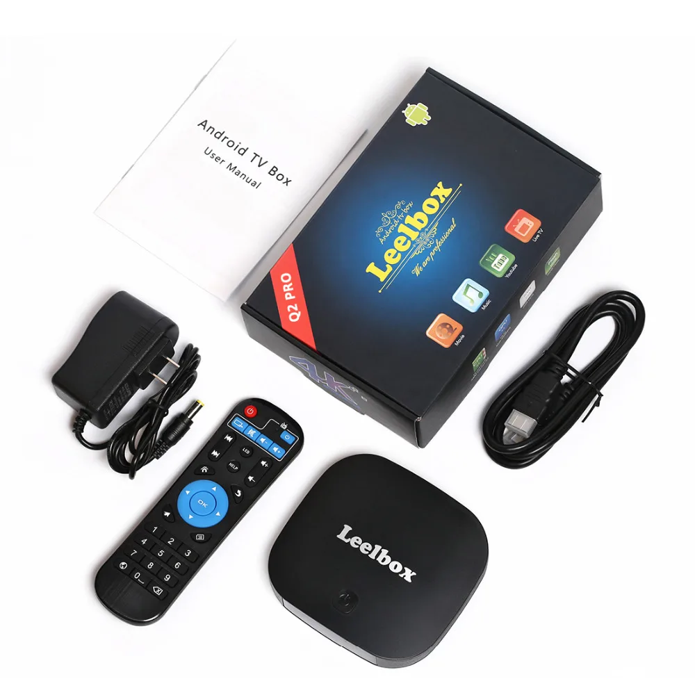 Leelbox Q2 Pro ТВ коробка Android 7,1 ip ТВ взрослых Италия арабские индийские Турция установку противопожарных IP ТВ см 2500 channl