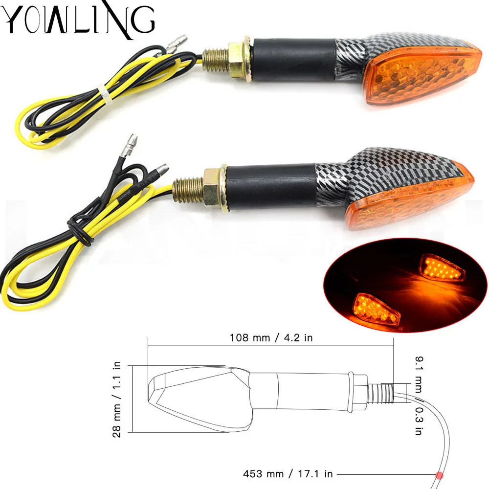 Указатель поворота для мотоцикла желтый указатель EXC Honda Suzuki Yamaha CR CRF KL KLX RM RMZ YZ YZF 250