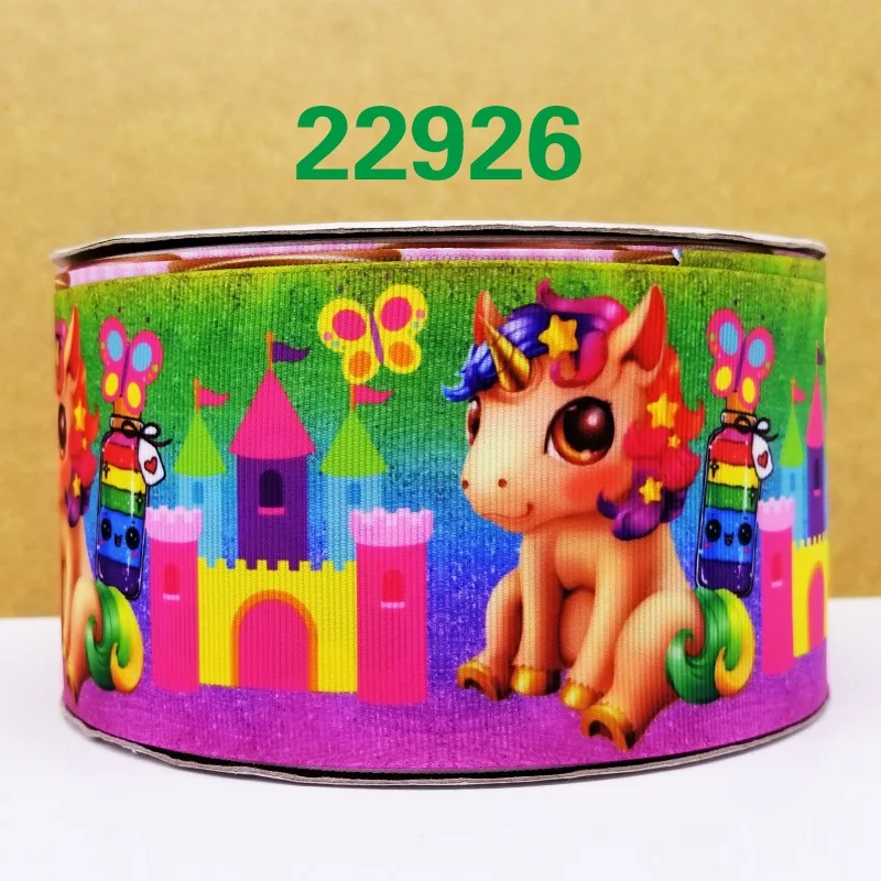Бесплатная доставка 50 ярдов мультфильм печатных grosgrain ленты 22924|Ленты для шитья| |