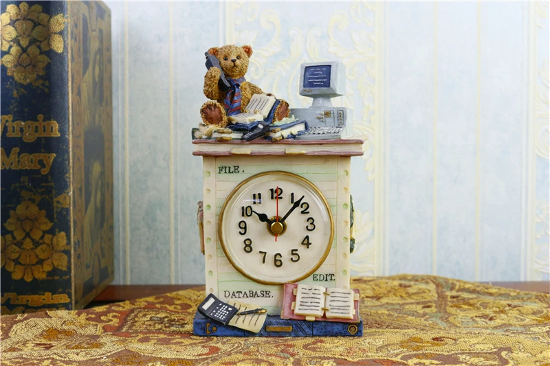 Классические настольные часы для гостиной офисные бесшумные маятниковые