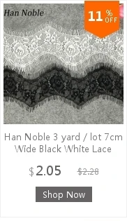 Han Noble 3 ярда/лот 5 см в ширину черно-белая кружевная ткань отделка свадебное украшение швейная аппликация ресницы кружевная лента LT025