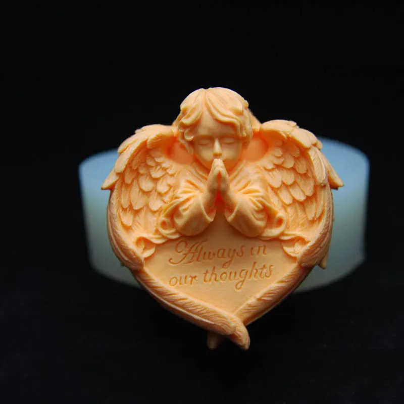 Силиконовые формы для свечей форма украшения ангела в виде свечи и мыла помадки