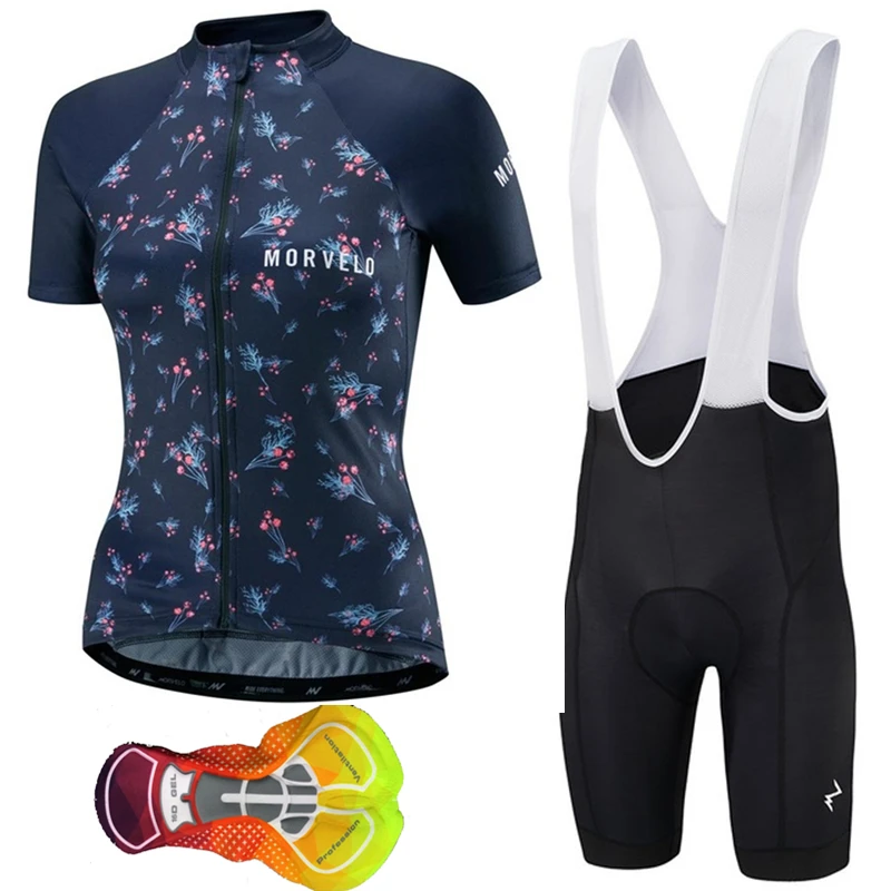 Женский спортивный костюм Morvelo Pro Джерси с коротким рукавом для горного