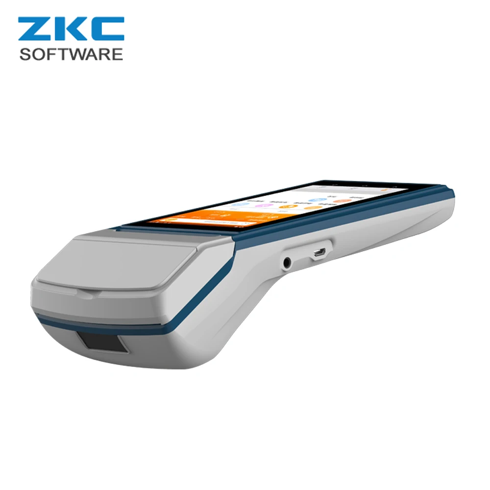 Android сенсорный экран портативный POS с термальным принтером камерой NFC RFID