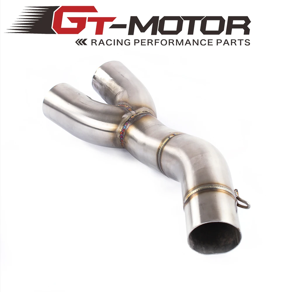 GT мотор-Бесплатная доставка средняя выхлопная труба мотоцикла для DUCATI скремблер