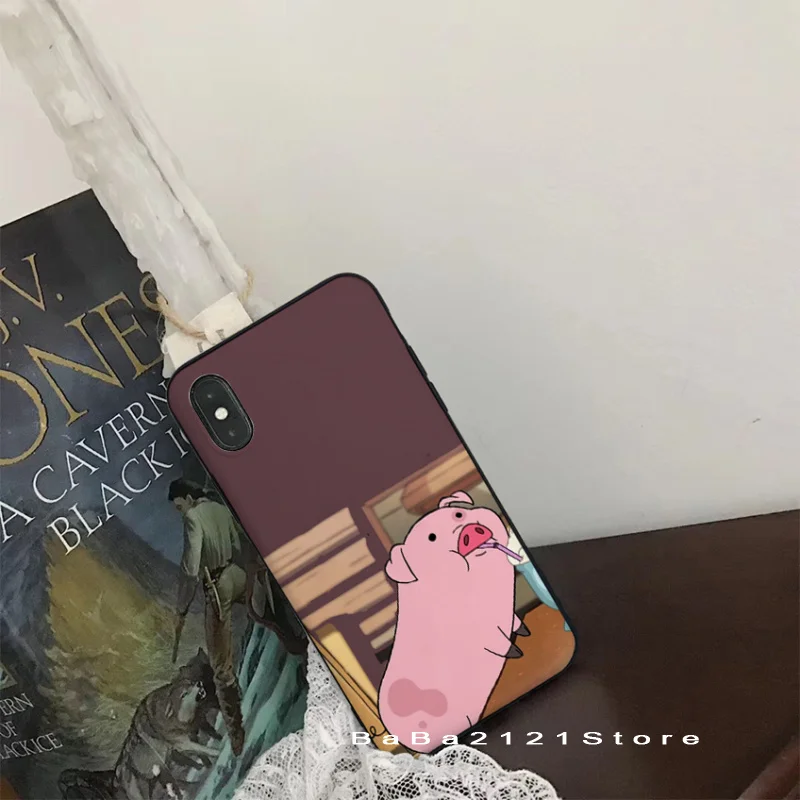 Babaite Gravity Falls Waddles super cute pig Phone Cover for iPhone8 7 6 6S Plus X Xs Xr XsMax 5 5s SE 5c Cover11 11pro 11promax