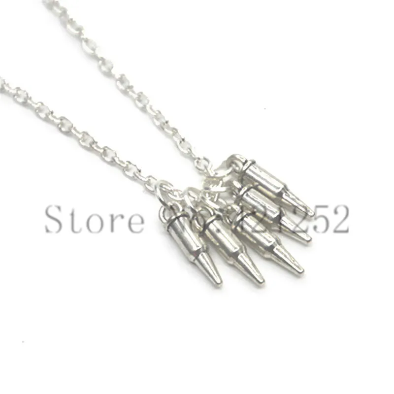 12 шт./лот пуля ожерелье браслет брелок 5 пуль ювелирный пистолет ювелирные