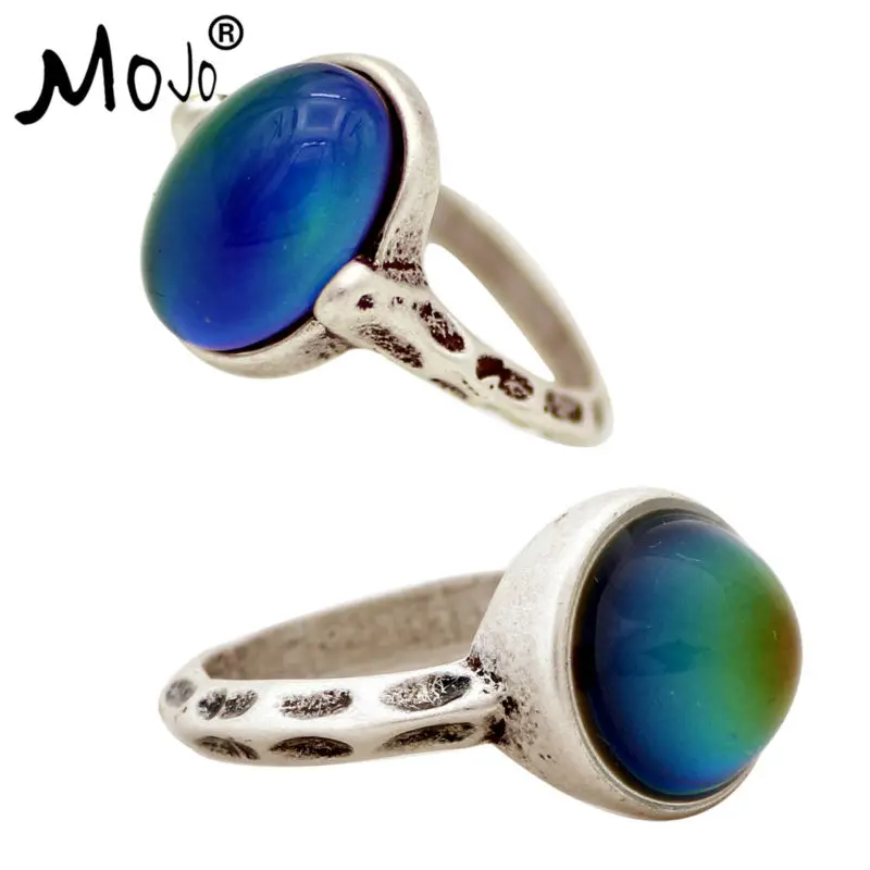 

2PCS Vintage Ring Set of Rings on Fingers Mood Ring That Changes Color Wedding Rings of Strength for Women Men Jewelry RS050-002