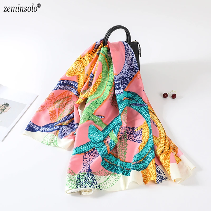 Женский шарф из 100% шелка