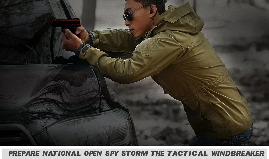 Мужская одежда для охоты, уличная куртка из кожи акулы Tad v4 Tactic Millitary softshell, Мужская водонепроницаемая куртка, ветровка