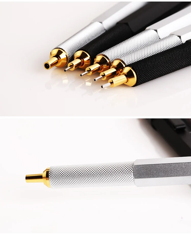 Rotring 800 0,5/0,7 мм металлический механический карандаш черный/серебристый автоматический карандаш для рисования пишущий карандаш