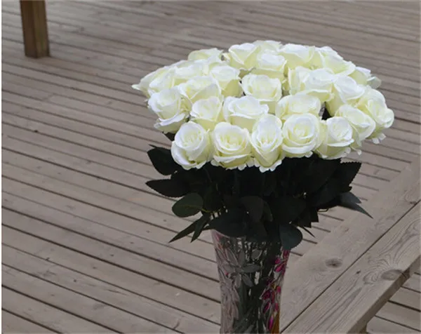 Single Stem Rose 62cm/24.41&quot Length Dia. 7cm 100Pcs Artificial Flowers Roses Camellia for Home Xmas Showcase Decor | Дом и сад