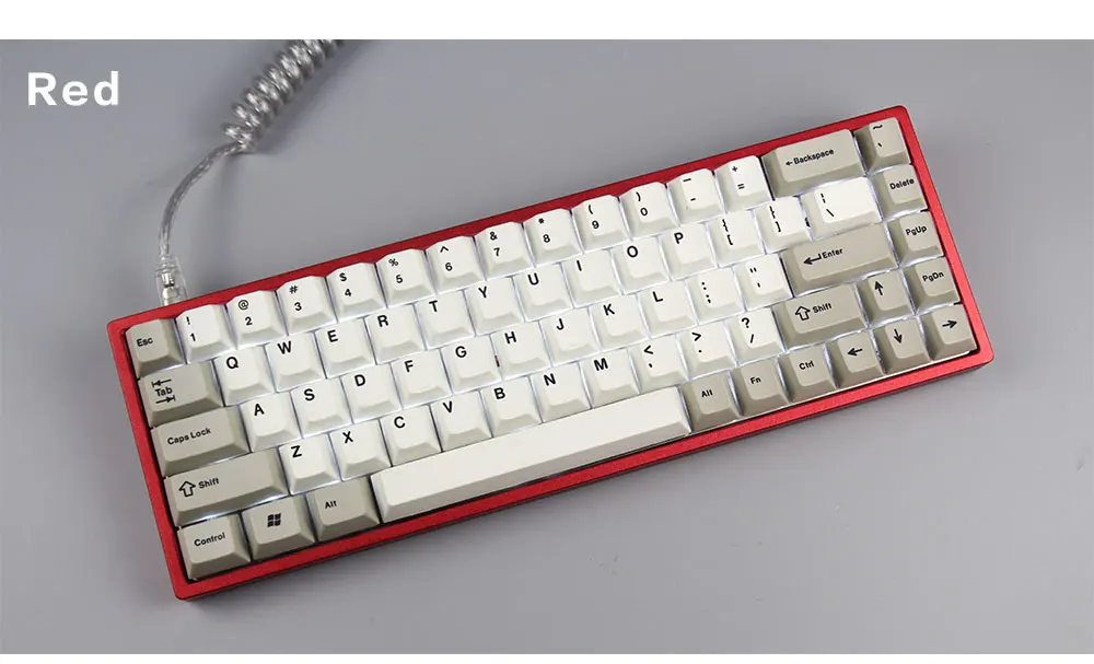 Механическая клавиатура Tada68 65% раскладка с переключателями Cherry mx Slient/Enjoypbt Dye-sub keycap/пластиковый или алюминиевый корпус