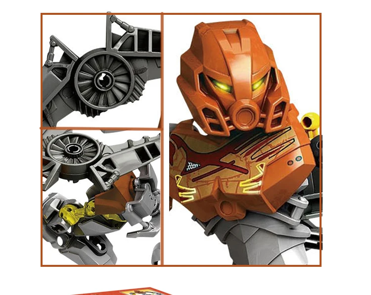 Smartable BIONICLE протектор из камня+ мастер камня Pohatu Строительный блок Набор игрушек для мальчика подарок совместим все бренды BIONICLE