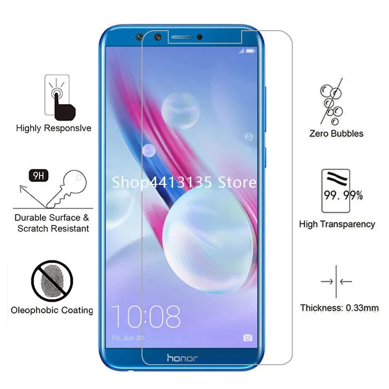 Защитное стекло на Honor 9 lite закаленное стекло для huawei honer 9 lite светильник Защитное стекло для экрана Защитная пленка для телефона 5,65 2 шт