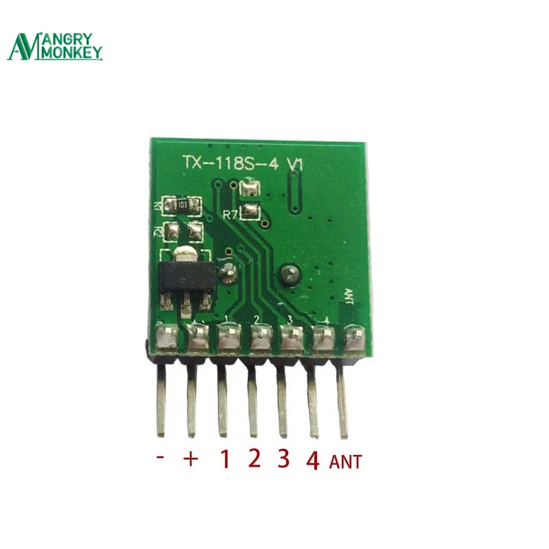 433 МГц Беспроводной приемник и передатчик обучающий код 1527 модуль декодирования 4