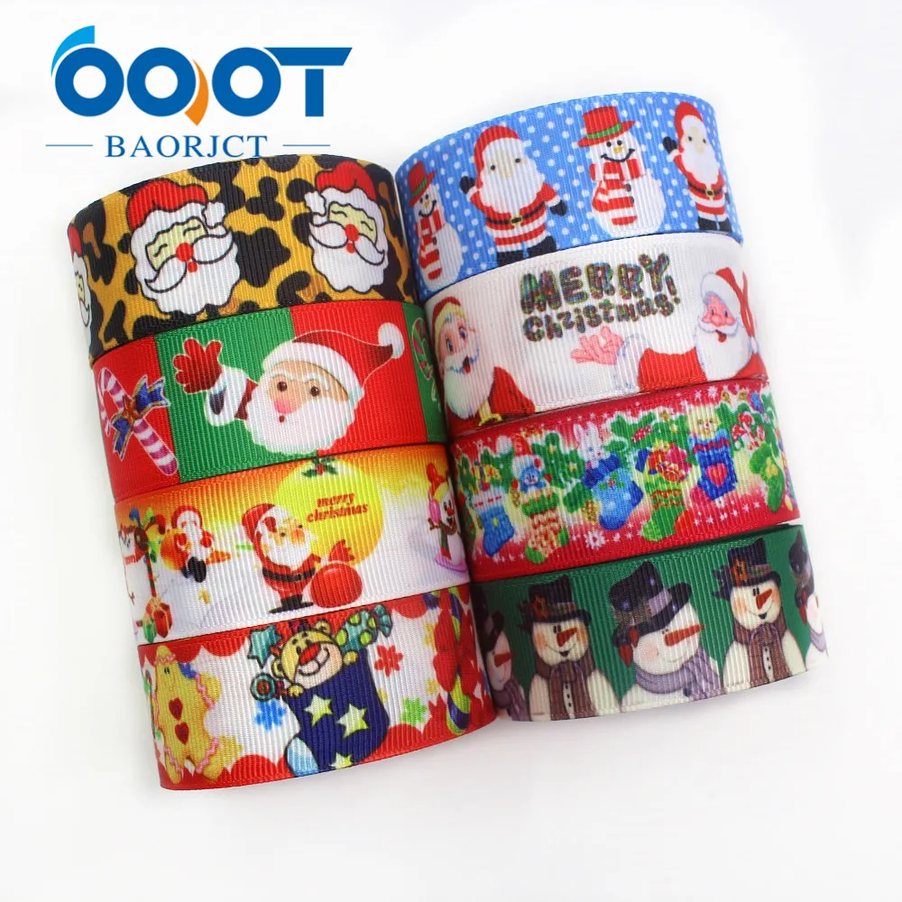 Рождественская серия OOOT BAORJCT ленты из мультфильма грогрен 25 мм 10 ярдов аксессуары