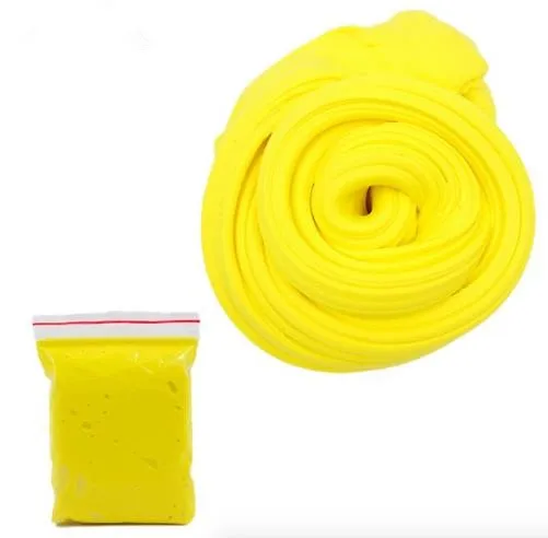Yellow 20 г цветной легкий Пластилин мягкий хлопок слизи игрушки глина шпатлевка пушистые принадлежности DIY Пластилин для детей антистресс полимерный подарок - Цвет: Yellow