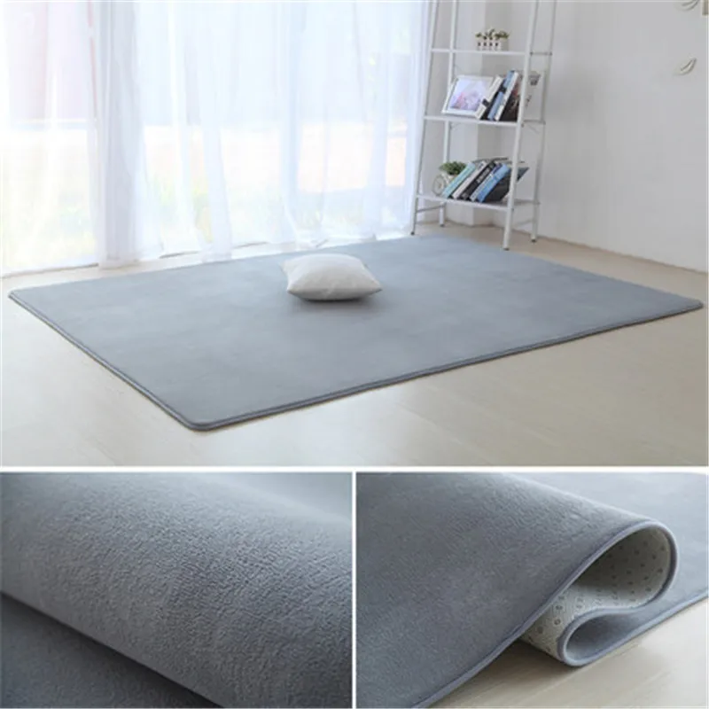 High quality short-haired coral velvet carpet bedroom floor mat living room cushion coffee table blanket rug | Дом и сад