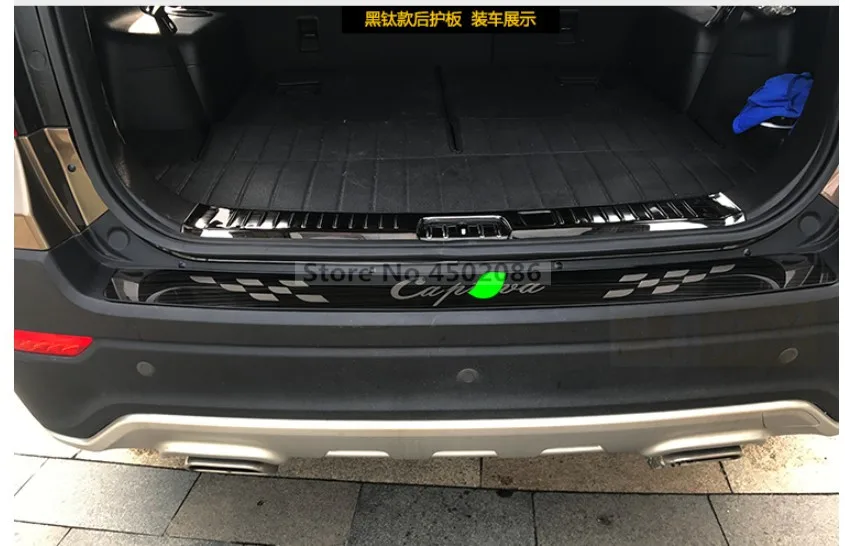 Автомобильный Стайлинг для 2008- Chevrolet CAPTIVA из нержавеющей стали Задний бампер протектор Подоконник защита багажника Накладка автомобильные аксессуары