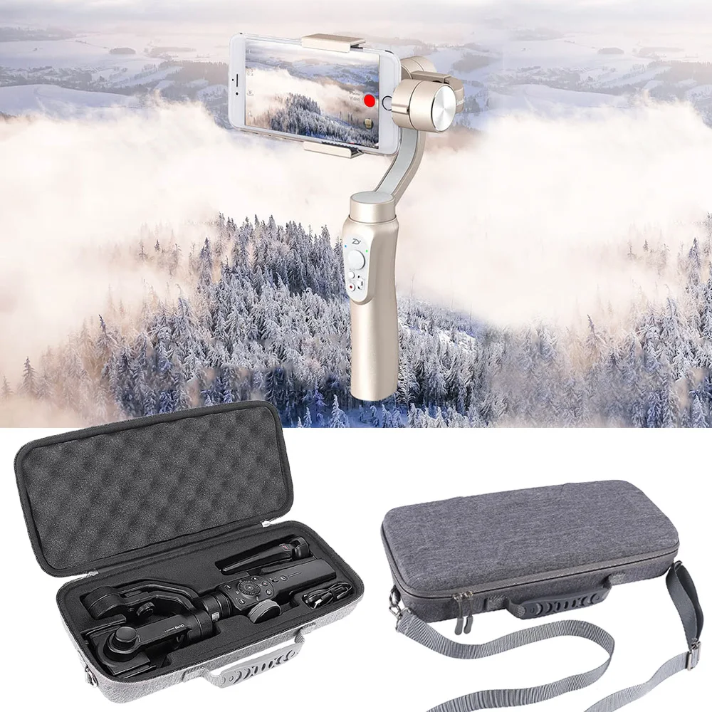 New Top PU Hard Box Travel Carrying Storage Cover Case For Zhiyun Smooth 4 Handheld Gimbal Stabilizer-Extra Room Accessories | Электроника