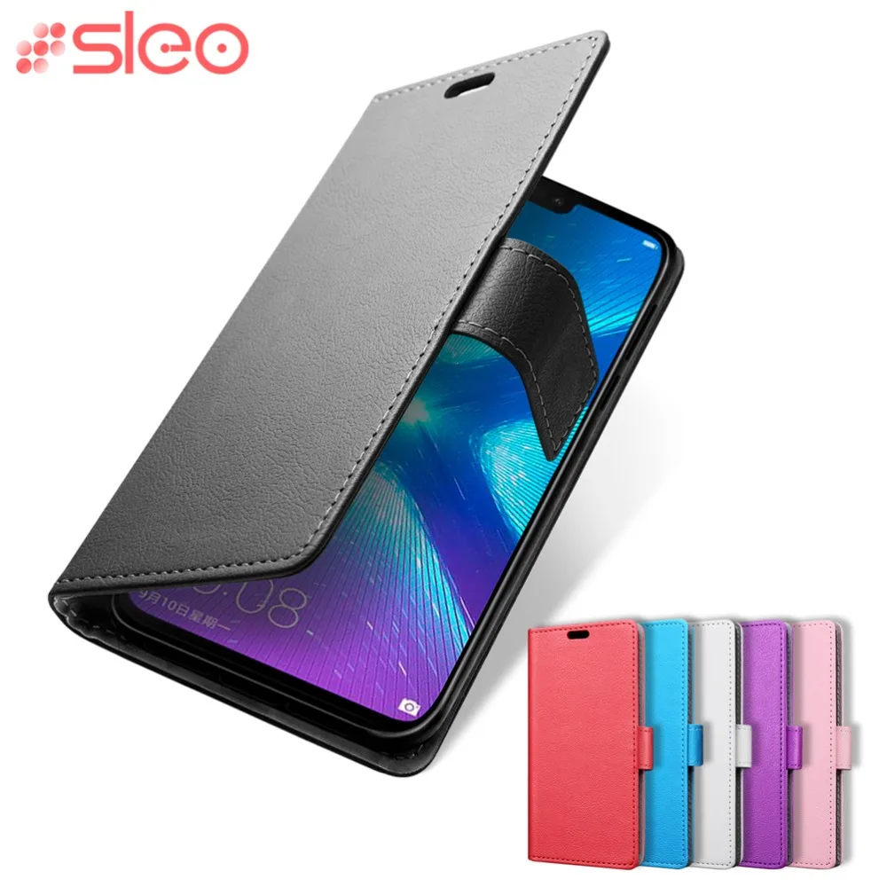Sleo для huawei Y9 2019 чехол Чехол кошелек с подставкой из искусственной кожи откидной