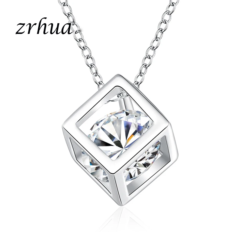 ZRHUA скидка Серебряный цвет Женская короткая цепочка для вечерние ювелирные