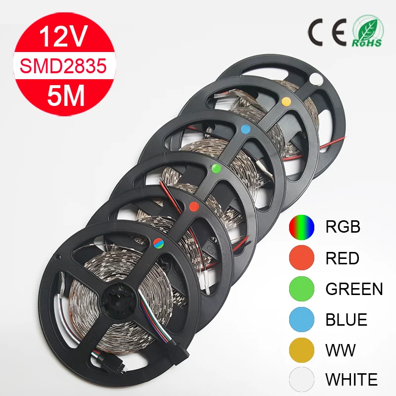 Гибкая СВЕТОДИОДНАЯ лента SMD 2835 5 м 60 светодиодный одов/м 300 светодисветодиодный|led