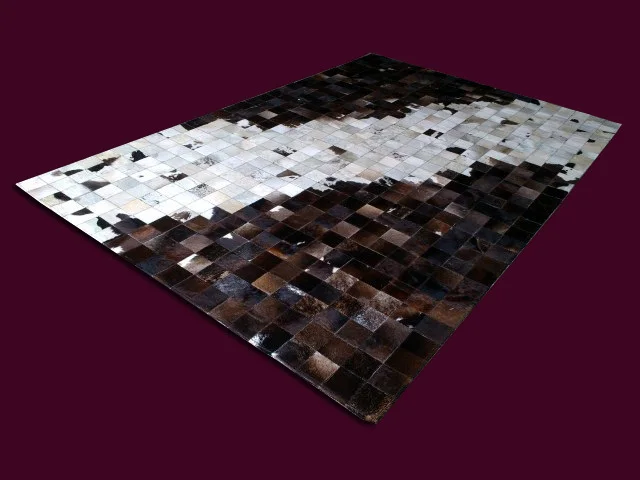

2018 free shipping 1 piece via DHL 100% natural cowhide leather alpaca rug