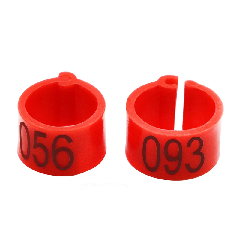 2 Set Of 1-100 Numbered 10mm Poultry Bird Pigeon Duck Chicken Clip Leg Color Foot Rings Pet Management Logo Identification Tool