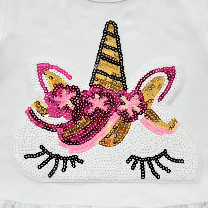 Платье принцессы с блестками для маленьких девочек Летние платья