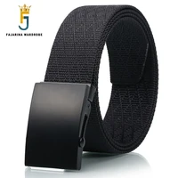 fajarina new novelty unisex quality patchwork nylon automatic style straped female male belts for women 38mm width 2019 cbfj0036