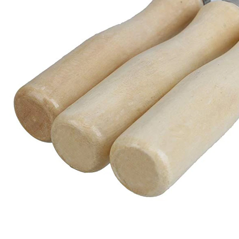 10 шт. нержавеющая сталь деревянная Толстая ручка плоская проволока резак