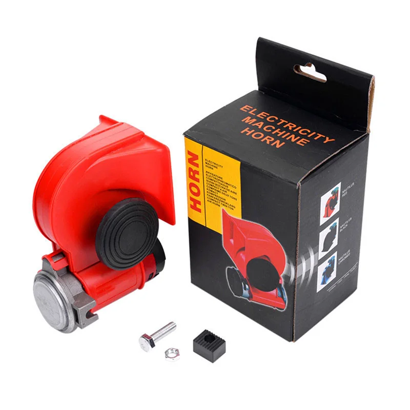 12V 130Db Улитка воздушный рожок для автомобиль лодка мотоцикл грузовой фургон электрический воздушный насос супер громкий звуковой сигнал электричества рожковая