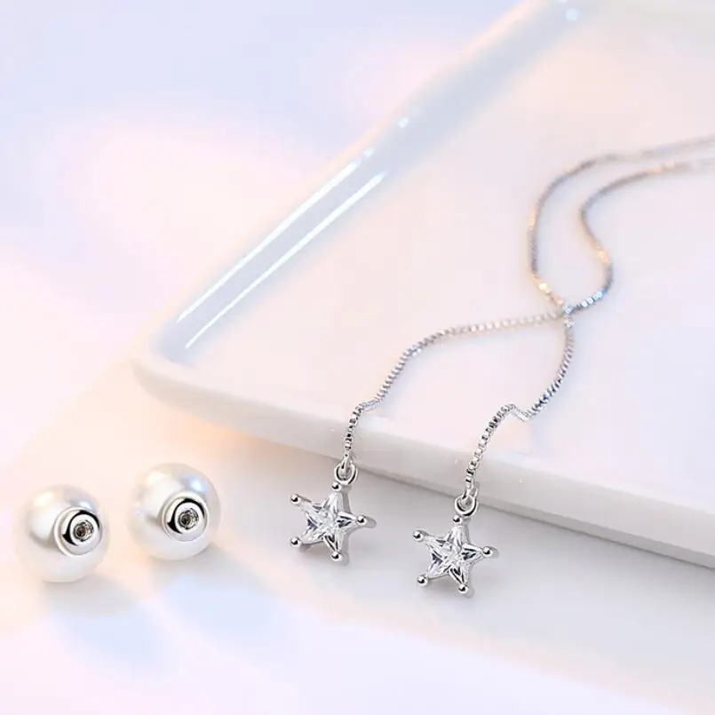 Мода Циркон полный милые сферические серьги дамы |