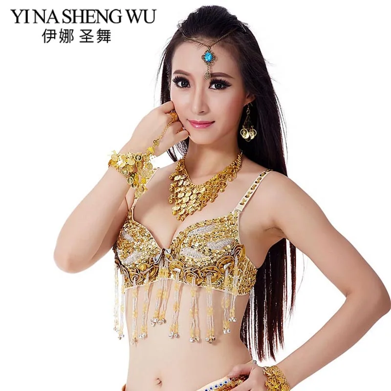 Новый топ для танца живота бюстгальтер костюм сексуальный кружевной с вышивкой