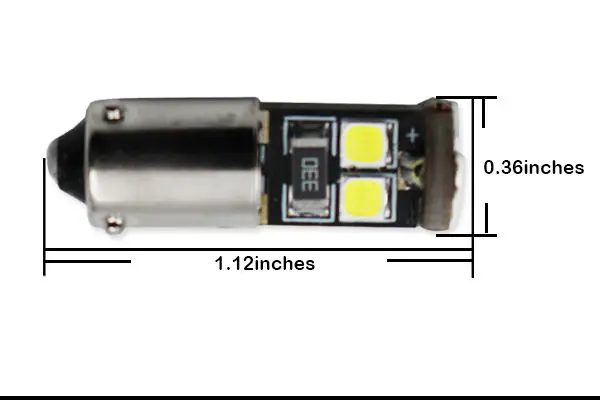 2) CAN-bus Error Free H21W BAY9s 120 degress светодиодный Сменные лампы для положения парковочных фар век или фонарей номерного знака