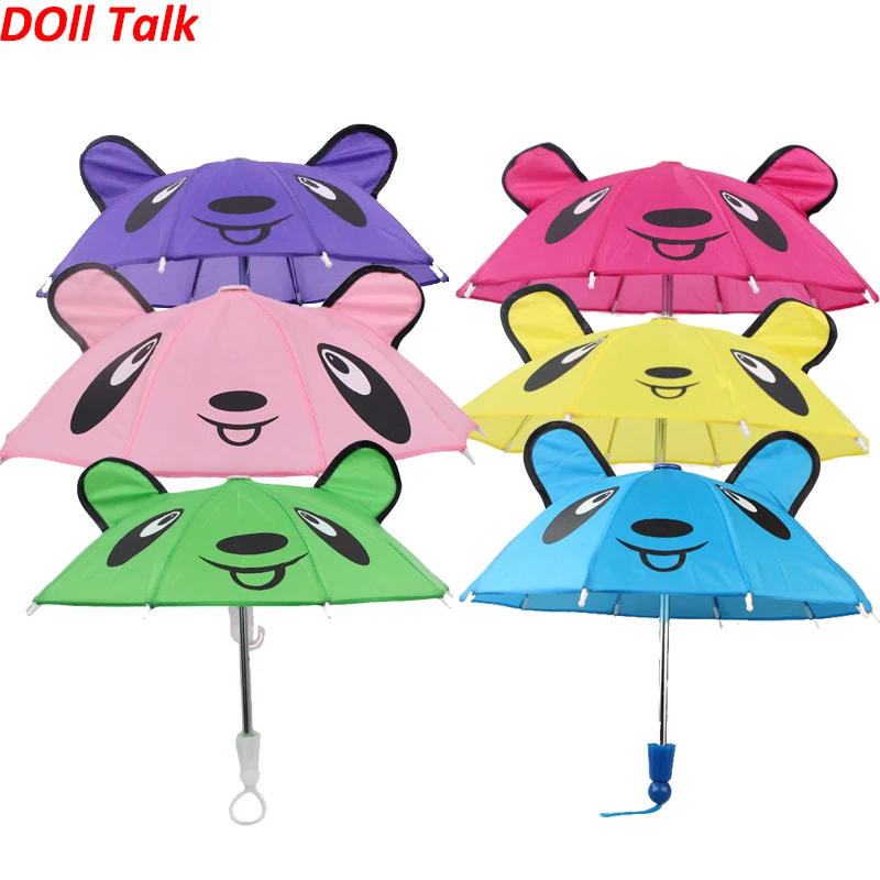 Dolltalk 18 дюймов Американский для милых девочек кукла солнечный зонтик также подходит для дождливый день кукла аксессуары для волос, случайные цвета 
