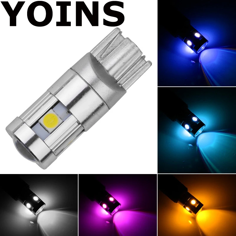2 шт. T10 5LED 3030 лампочки для автомобиля салонные аксессуары сигнальные лампы Панель