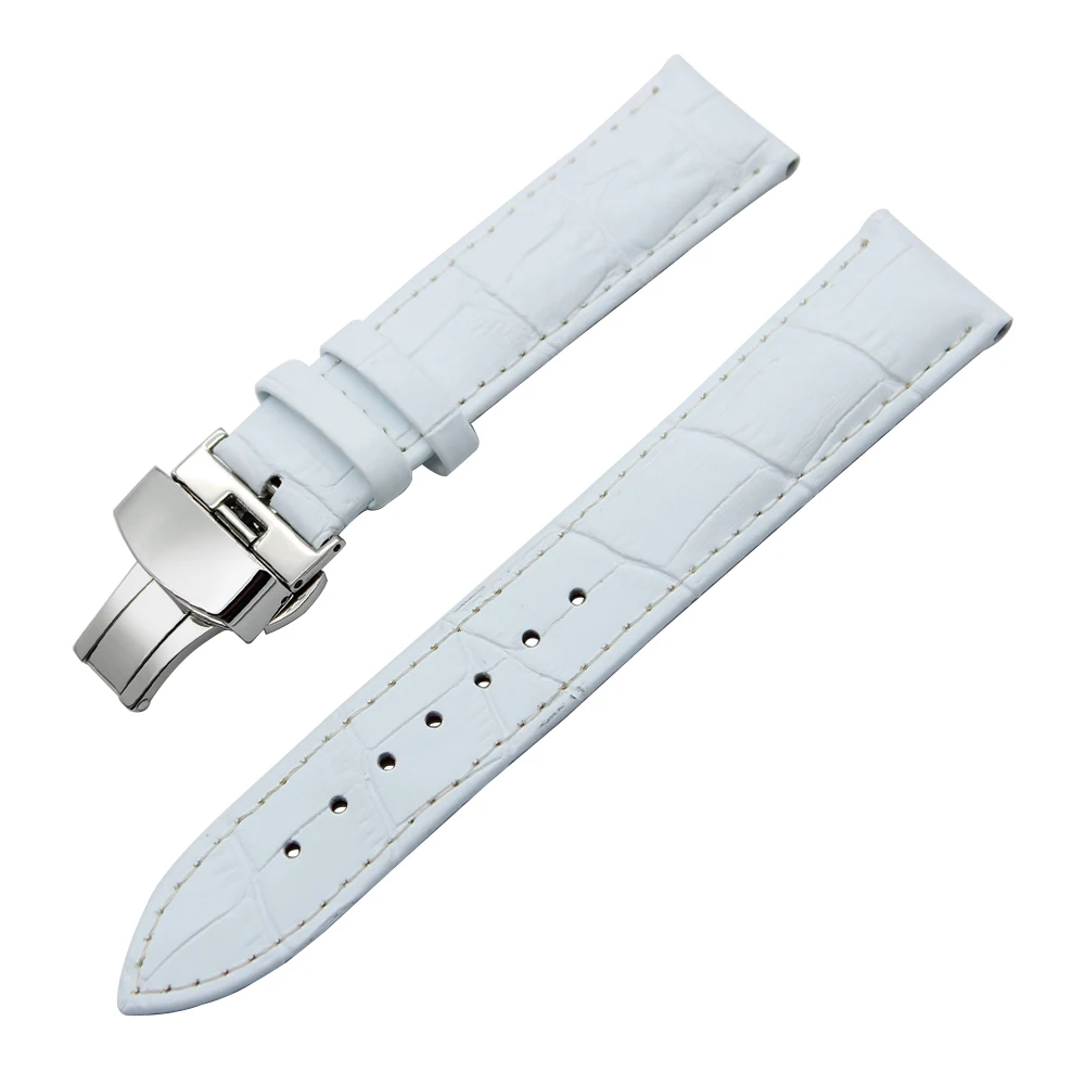 

Genuine Leather Watchband Alligator Grain for Zenith Moser Paul Picot Watch Band Wrist Strap Bracelet Grey 18 19 20 21 22 24mm